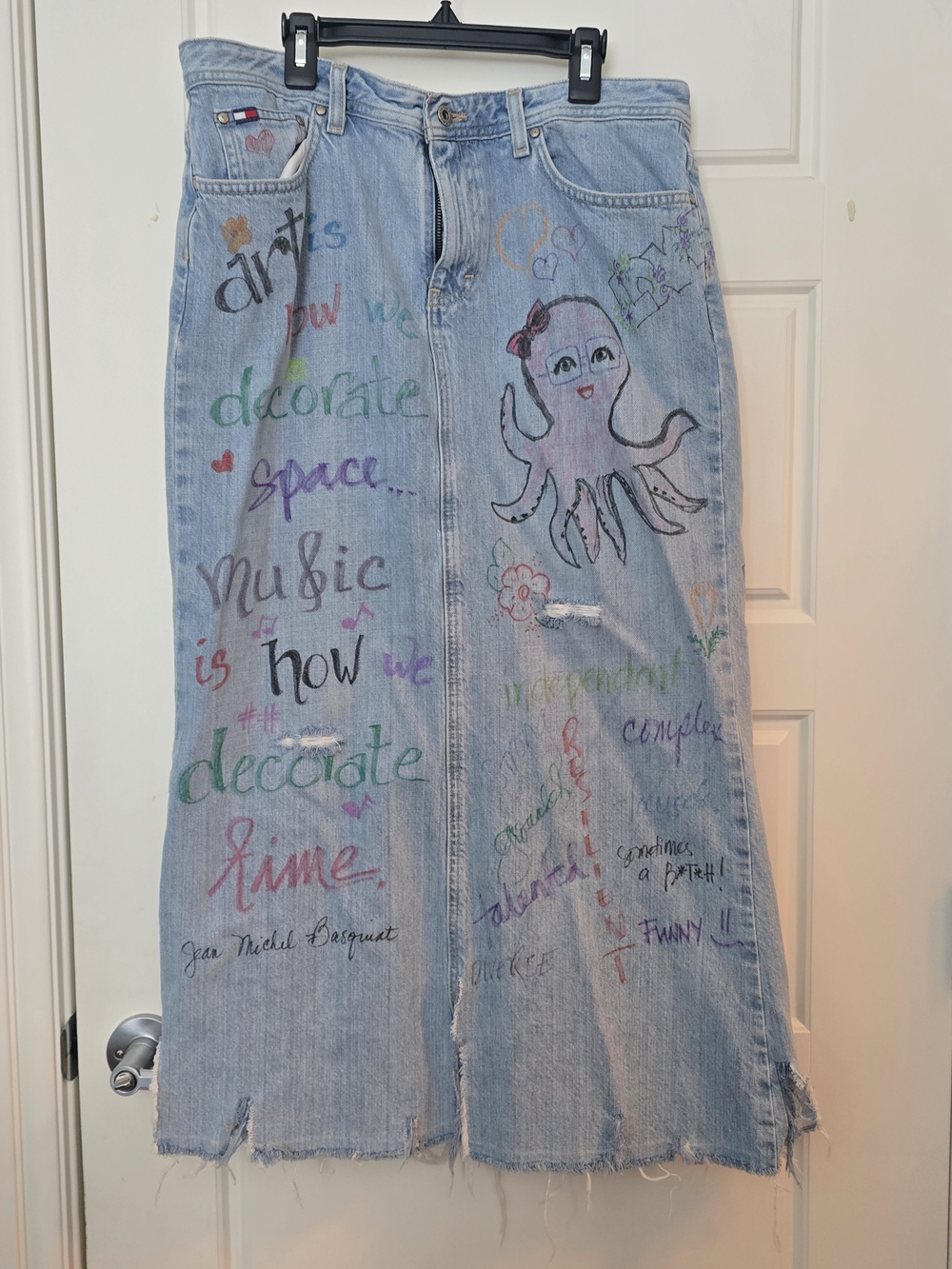 Tommy Hilfiger Light Blue Denim Skirt Sz12
